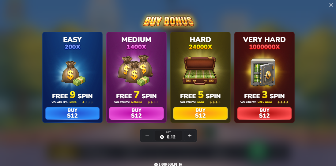 Bonus Buy в MegaBlock Empire с четири опции безплатни завъртания